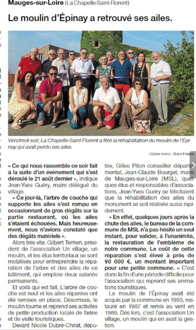 Inauguration Moulin de lEpinay _28juin19